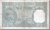 Frankreich 20 Francs Geldschein, 20 F 1916-1919 ''Bayard'', 1916-09-02 -