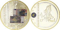 Frankreich Medaille Billet de Banque Européenne, 50 euros, STGL, Copper -