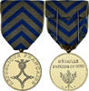 Frankreich Medaille Commémorative d'Afrique du Nord, WAR, Excellent Quality -
