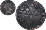 Frankreich Double Tournois Münze, Louis XIII, Double tournois de Warin, tête à gauche -