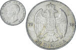 Jugoslawien 20 Dinara Münze, Petar II, VZ, Silber, KM:23 -