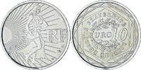 Frankreich 10 Euro Semeuse, UNZ, Silber, KM:1580 -