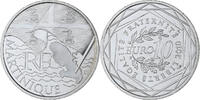 Frankreich 10 Euro Euros des régions, Paris, Martinique, UNZ, Silber -