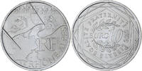 Frankreich 10 Euro Euros des régions, Paris, Rhône-Alpes, UNZ, Silber -