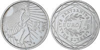 Frankreich 15 Euro Semeuse, UNZ, Silber, KM:1535 -