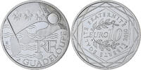 Frankreich 10 Euro Euros des régions, Paris, Guadeloupe, UNZ, Silber -