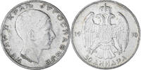 Jugoslawien 50 Dinara Münze, Petar II, SS, Silber, KM:24 -