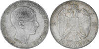 Jugoslawien 50 Dinara Münze, Petar II, SS, Silber, KM:24 -