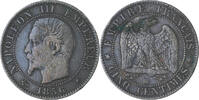 Frankreich 5 Centimes Münze, Napoleon III, Napoléon III, Strasbourg -