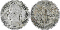 Belgisch-Kongo 50 Centimes Münze, S, Kupfer-Nickel, KM:22 -