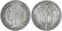 Belgisch-Kongo Franc Münze, SS, Kupfer-Nickel, KM:21 -