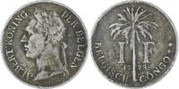 Belgisch-Kongo Franc Münze, S, Kupfer-Nickel, KM:21 -
