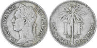 Belgisch-Kongo Franc Münze, SS+, Kupfer-Nickel, KM:21 -