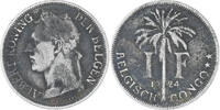 Belgisch-Kongo Franc Münze, S, Kupfer-Nickel, KM:21 -