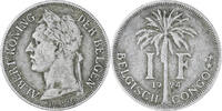 Belgisch-Kongo Franc Münze, SS, Kupfer-Nickel, KM:21 -