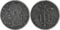 Belgisch-Kongo Franc Münze, S, Kupfer-Nickel, KM:20 -