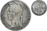 Belgisch-Kongo 50 Centimes Münze, S, Kupfer-Nickel, KM:23 -