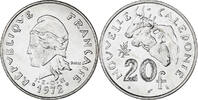 Neukaledonien 20 Francs Münze, Paris, VZ, Nickel, KM:12 -
