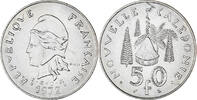 Neukaledonien 50 Francs Münze, Paris, VZ, Nickel, KM:13 -