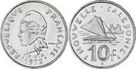 Neukaledonien 10 Francs Münze, Paris, VZ, Nickel, KM:11 -