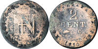 Deutsch Staaten 2 Centimes Münze, WESTPHALIA, Jerome, S+, Kupfer, KM:90 -