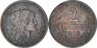 Frankreich 2 Centimes Münze, Dupuis, Paris, VZ, Bronze, KM:841 -