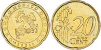 Monaco 20 Euro Cent Rainier III, Paris, UNZ, Messing, KM:171 -