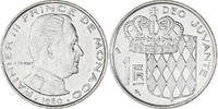 Monaco Franc Münze, Rainier III, VZ, Nickel, KM:140 -
