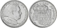 Monaco 1/2 Franc Münze, Rainier III, VZ, Nickel, KM:145 -