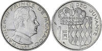 Monaco Franc Münze, Rainier III, UNZ, Nickel, KM:140, Gadoury:MC 150 -