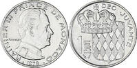 Monaco Franc Münze, Rainier III, VZ, Nickel, KM:140, Gadoury:MC 150 -
