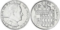 Monaco Franc Münze, Rainier III, VZ, Nickel, KM:140, Gadoury:MC 150 -