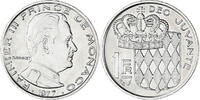 Monaco Franc Münze, Rainier III, VZ, Nickel, KM:140, Gadoury:MC 150 -