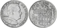 Monaco Franc Münze, Rainier III, VZ, Nickel, KM:140, Gadoury:MC 150 -