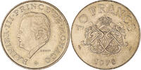 Monaco 10 Francs Münze, Rainier III, VZ, Copper-Nickel-Aluminum -