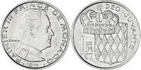 Monaco Franc Münze, Rainier III, UNZ, Nickel, KM:140, Gadoury:MC 150 -