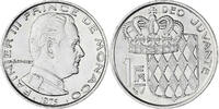 Monaco Franc Münze, Rainier III, VZ, Nickel, KM:140, Gadoury:MC 150 -