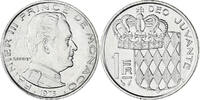 Monaco Franc Münze, Rainier III, VZ, Nickel, KM:140, Gadoury:MC 150 -