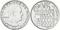 Monaco Franc Münze, Rainier III, VZ, Nickel, KM:140, Gadoury:MC 150 -