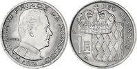 Monaco Franc Münze, Rainier III, UNZ, Nickel, KM:140, Gadoury:MC 150 -