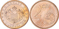 Monaco 2 Euro Cent Rainier III, Paris, UNZ, Copper Plated Steel -
