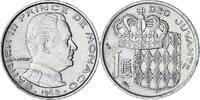 Monaco Franc Rainier III, VZ, Nickel, KM:140, Gadoury:MC 150 -