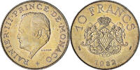 Monaco 10 Francs Rainier III, SS, Copper-Nickel-Aluminum, KM:154 -