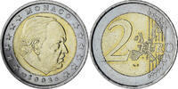 Monaco 2 Euro Rainier III, Paris, UNZ, Bi-Metallic, Gadoury:MC179 -