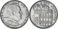 Monaco Franc Rainier III, VZ, Nickel, KM:140, Gadoury:MC 150 -