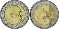 Monaco 2 Euro Rainier III, Paris, VZ, Bi-Metallic, Gadoury:MC179, KM:174 -