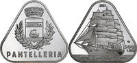 Italien 500 Lire Fantasy, Pantelleria, Silver Plated Copper, UNZ -