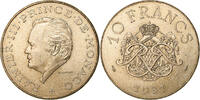 Monaco 10 Francs Rainier III, Paris, Copper-Nickel-Aluminum, SS+ -