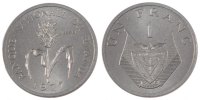 Ruanda Franc Münze, STGL, Aluminium, KM:E4 -