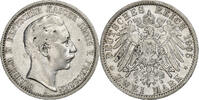 Deutsch Staaten 2 Mark PRUSSIA, Wilhelm II, Berlin, Silber, SS, KM:522 -